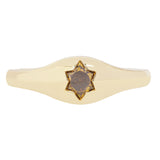 Cinnamon Diamond Bombe Ring