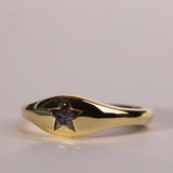Five Pointed Star Diamond Bombe Ring