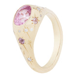 Pink Sapphire Tapestry of Stars Ring