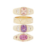 Pink Sapphire Tapestry of Stars Ring