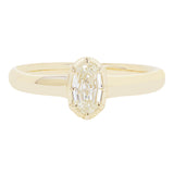 GIA cert .55 Step Cut Moval Diamond Ring