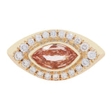 Blush Rose Marquise Sapphire Halo Ring