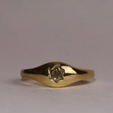 Canary Yellow Star Bombe Ring
