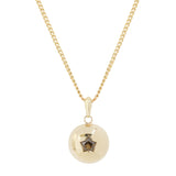 Petite Cognac Diamond Star Bombe Pendant