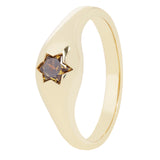 Cinnamon Diamond Bombe Ring