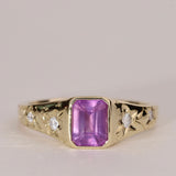 Forget Me Not Signet Ring
