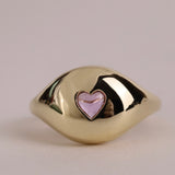 Heart Cabochon Bombe Ring