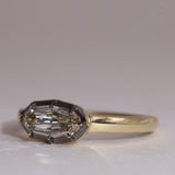 .72carat Step Cut Moval Diamond Altar Ring