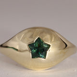 Sapphire Star Bombe Ring