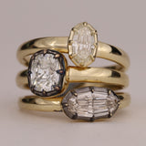 .72carat Step Cut Moval Diamond Altar Ring