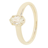 GIA cert .55 Step Cut Moval Diamond Ring