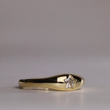 Petite White Diamond Bombe Ring No.2