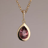 Burgundy Plum Zircon Pendant