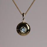 Petite Sapphire Star Bombe Pendant
