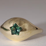 Sapphire Star Bombe Ring