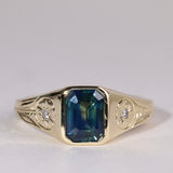 Wild Rose Sapphire Signet Ring