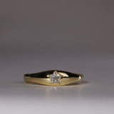 Petite White Diamond Bombe Ring No.2